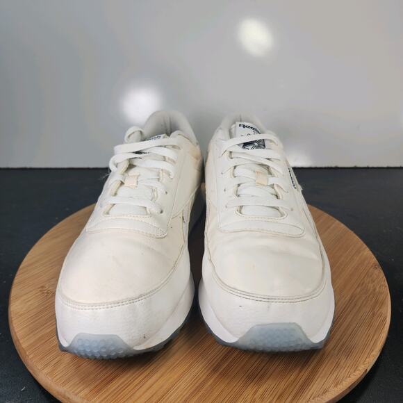 Mens Reebok Classic Leather Sz 10.5 010721 White Leather Casual Sneakers Shoes - Picture 4 of 8